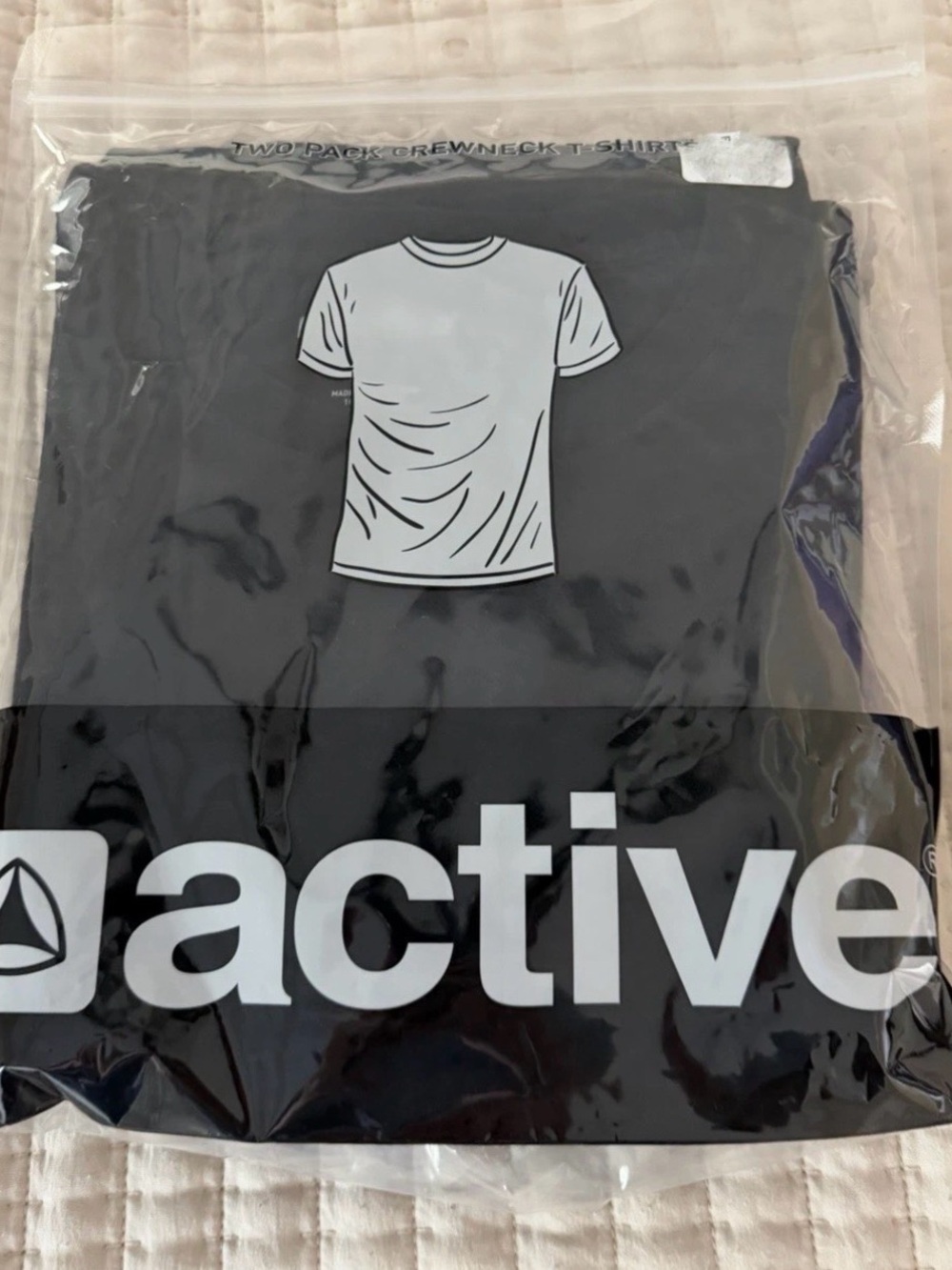 Active USA Men’s Short Sleeve Crewneck T-Shirt - Black